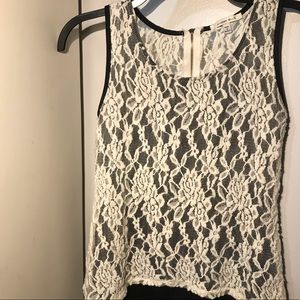 White lace blouse